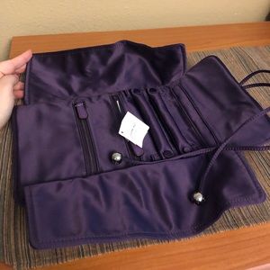 Coach satin jewelry roll